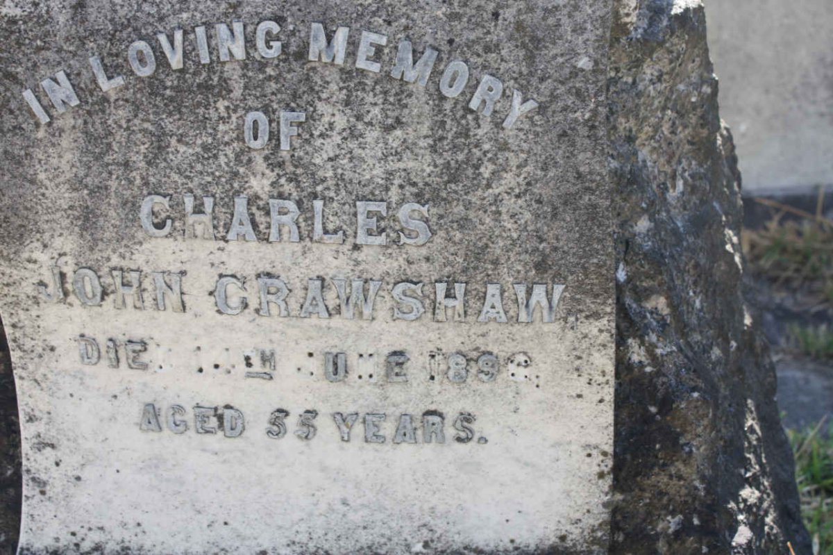 CRAWSHAW Charles John -1896