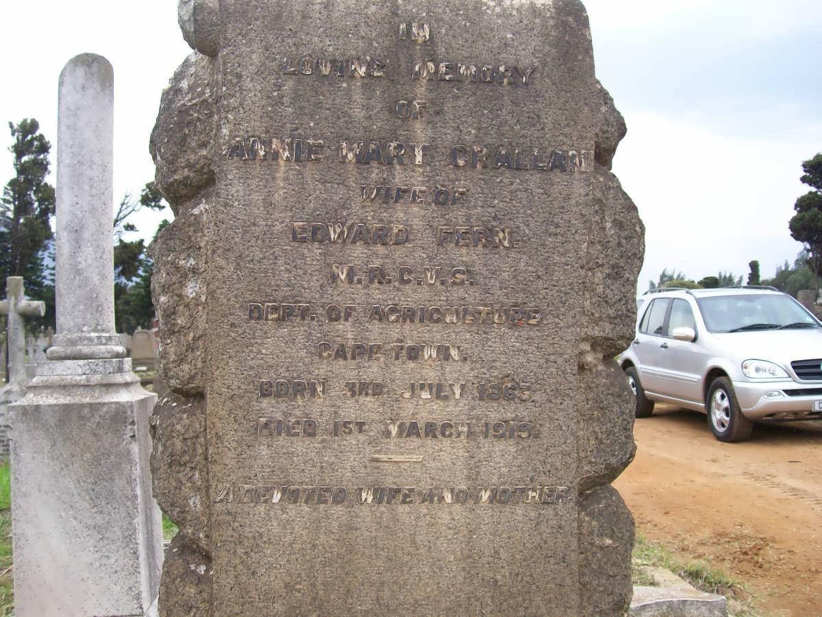 CRALLAN Annie Mart 1863-1919