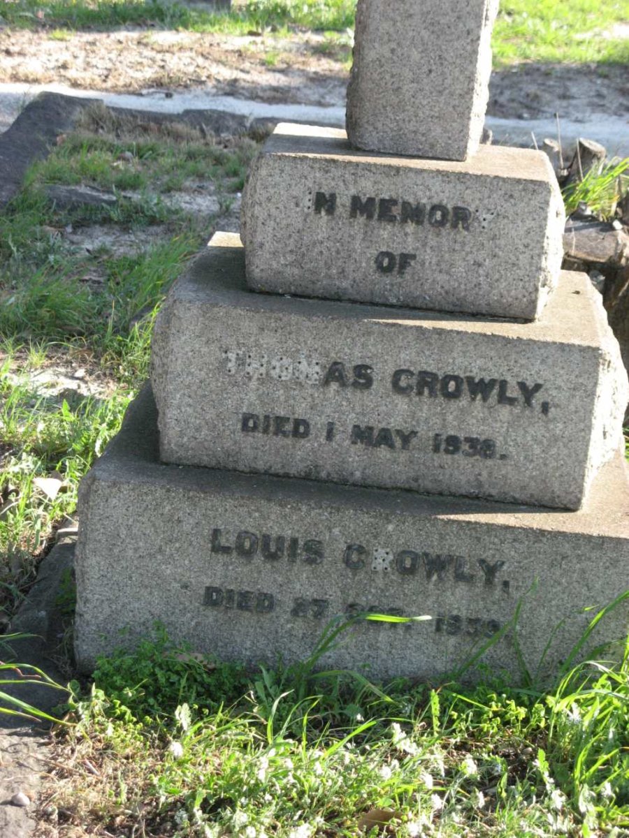 CROWLEY Thomas -1938 :: CROWLEY Louis -?