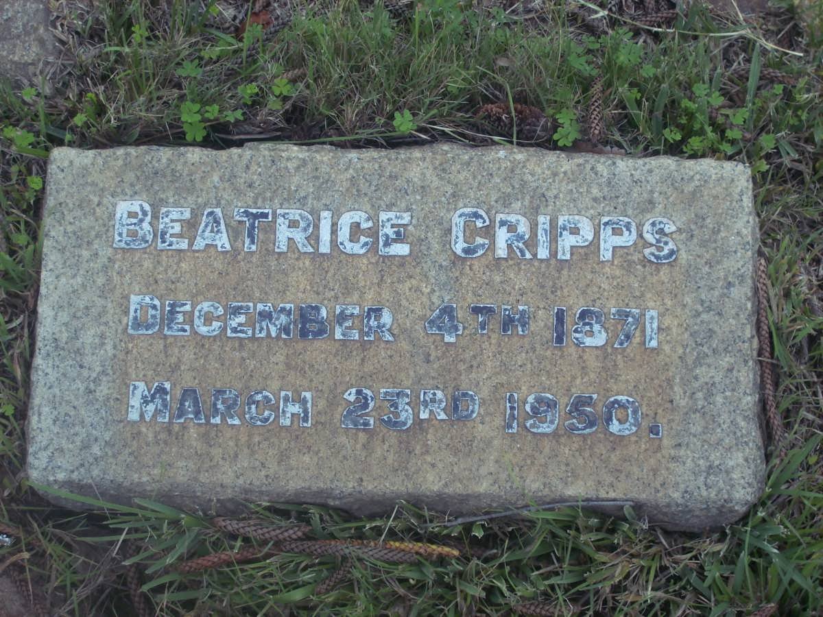 CRIPPS Beatrice 1871-1950