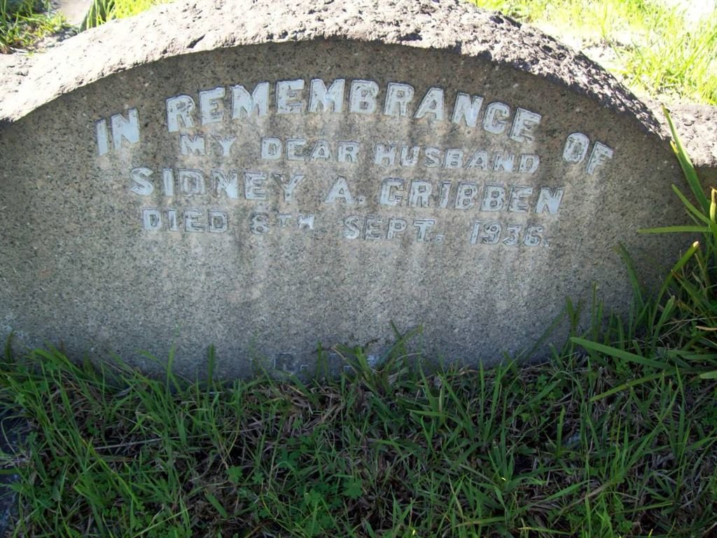CRIBBEN Sidney A. -1936