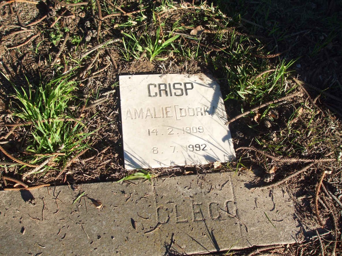 CRISP Amalie nee DORKA 1909-1992 :: CLEGG