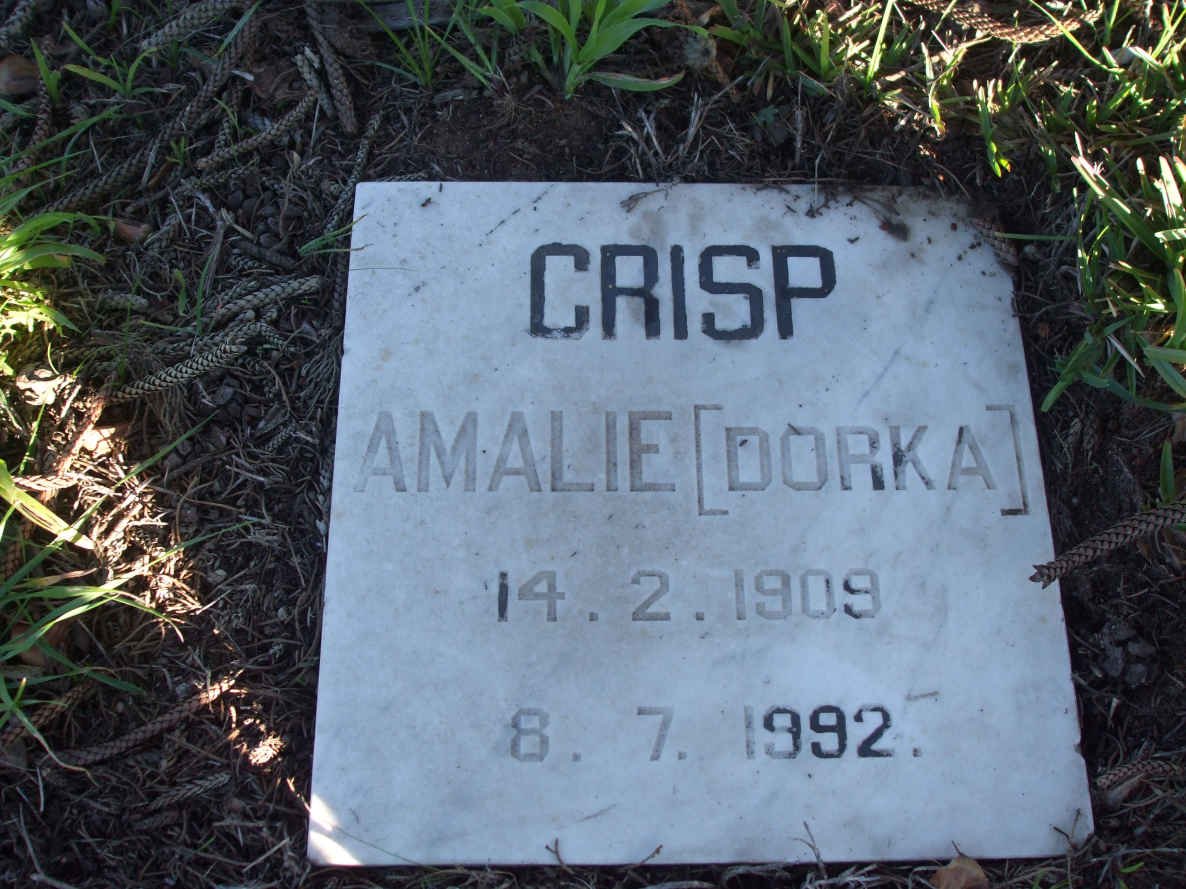 CRISP Amalie nee DORKA 1909-1992