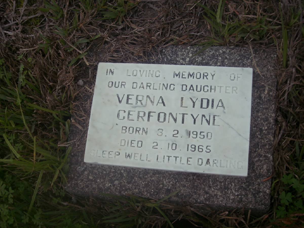 CERFONTYNE Verna Lydia 1950-1965