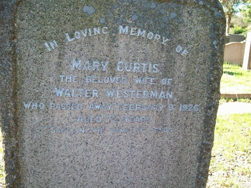 CURTIS Mary -1926