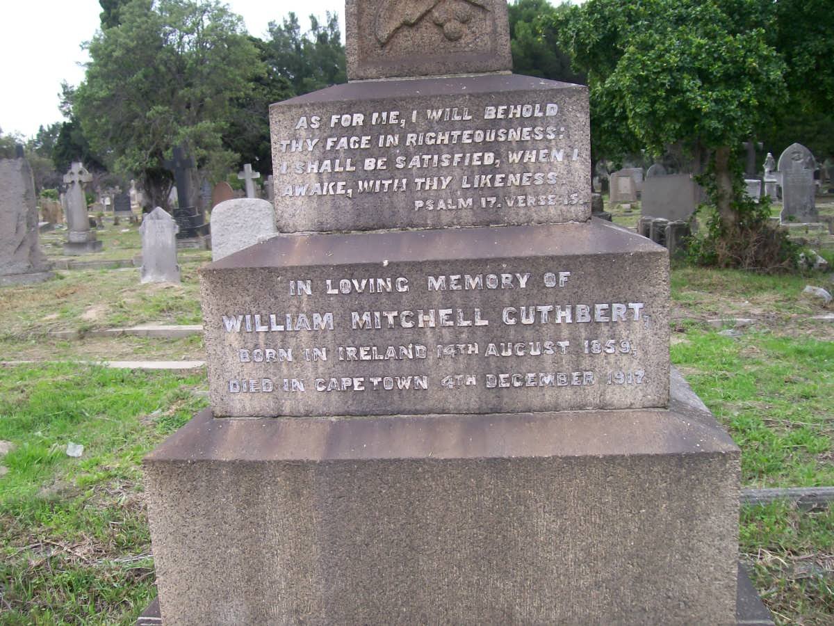 CUTHBERT William Mitchell 1859-1917