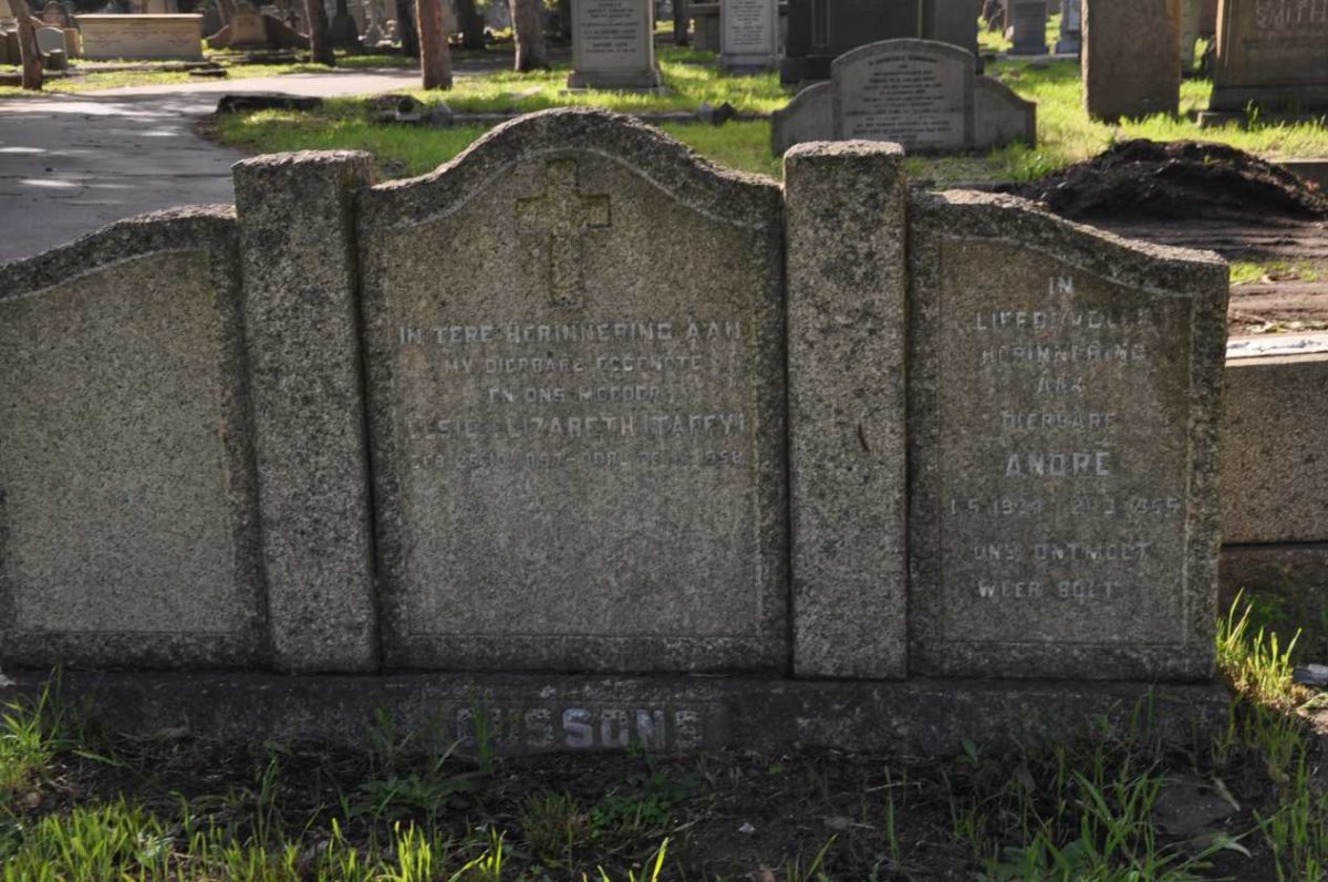 CUSSONS Elsie Elizabeth 1897-1958 :: CUSSONS Andre 1934-19?5