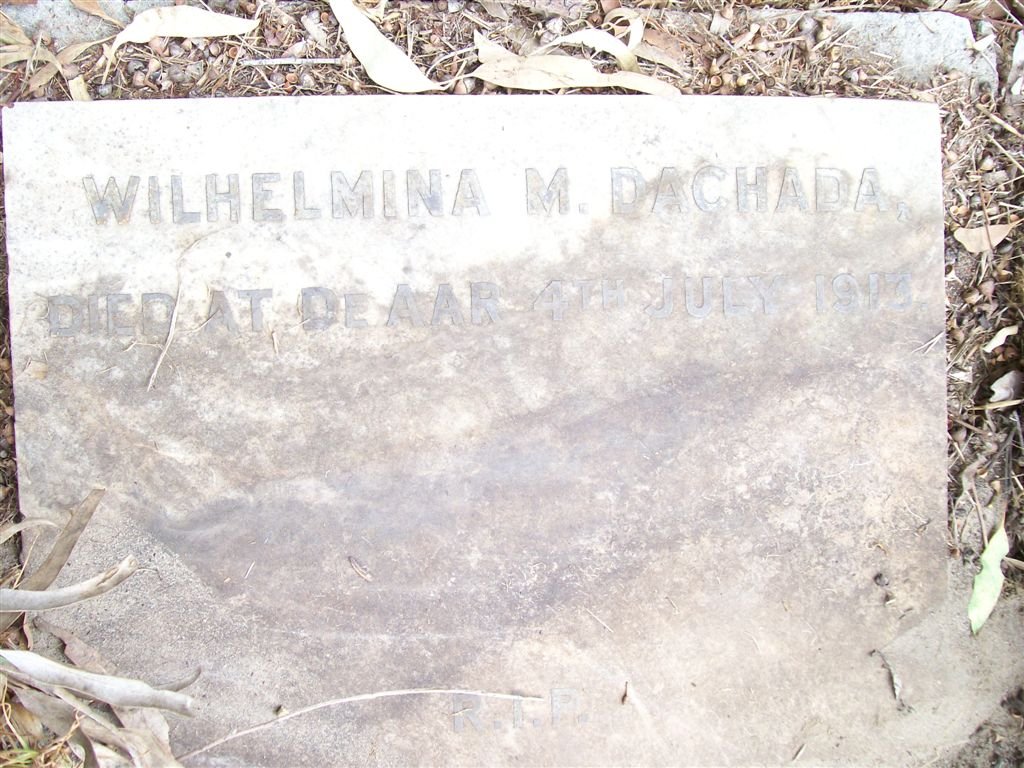 DACHADA Wilhelmina M. -1913