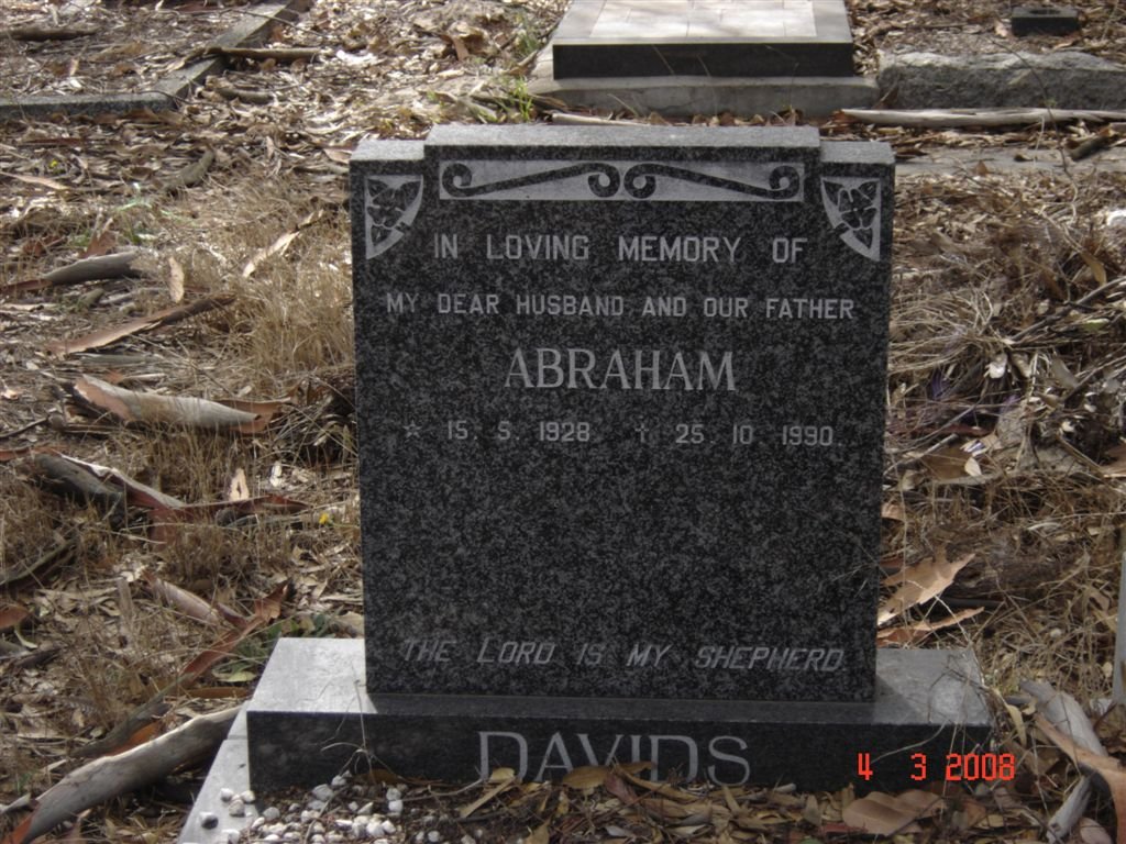 DAVIDS Abraham 1928-1990