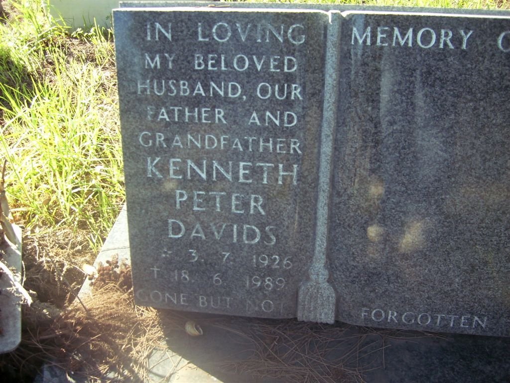 DAVIDS Kenneth Peter 1926-1989