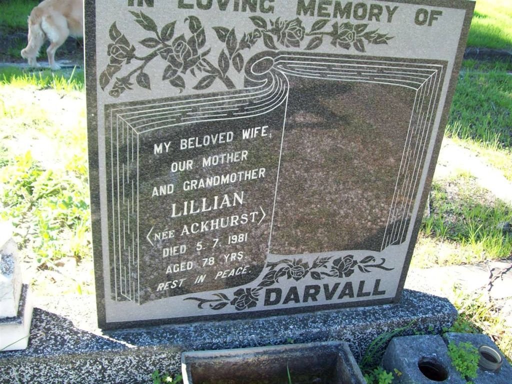 DARVELL Lillian nee ACKHURST -1981