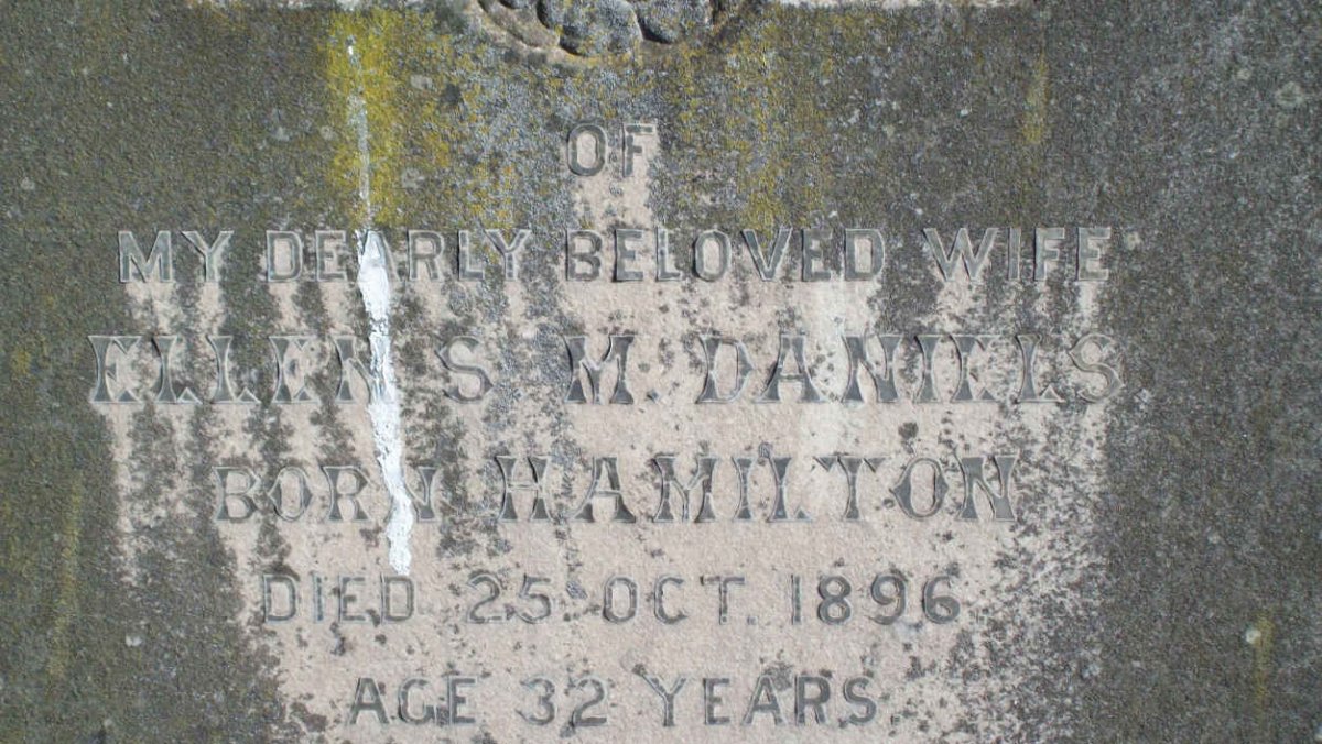 DANIELS Ellen nee HAMILTON -1896 