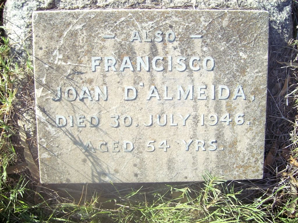 D'ALMEIDA Francisco Joan -1946