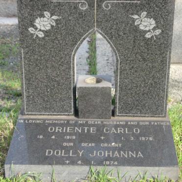 DEMAIO Oriente Carlo 1918-1976 &amp; Dolly Johanna -1974
