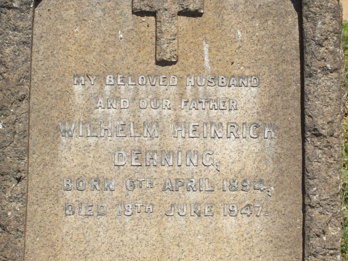 DEHNING Wilhelm Heinrich 1894-1947
