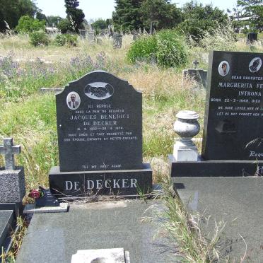 DECKER Jacques Benedict, de 1902-1974