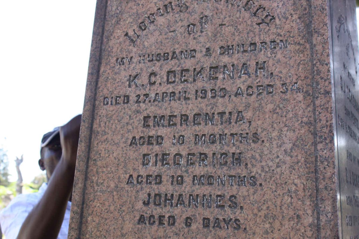 DEKENAH K.C. -1939 :: DEKENAH Emerentia  :: DEKENAH Diederich :: DEKENAH Johannes