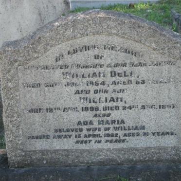 DELL William -1954 &amp; Ada Maria -1962 :: DELL William 1896-1897