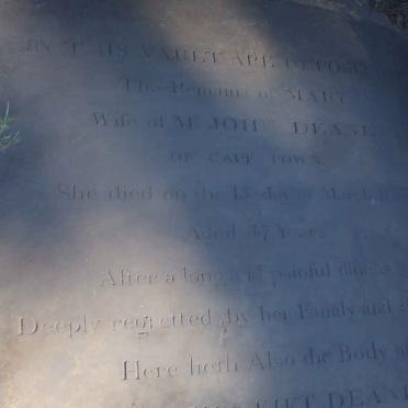 DEANE Mary -1837