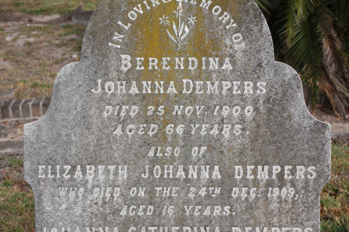DEMPERS Berendina Johanna -1900 :: DEMPERS Elizabeth Johanna -1909
