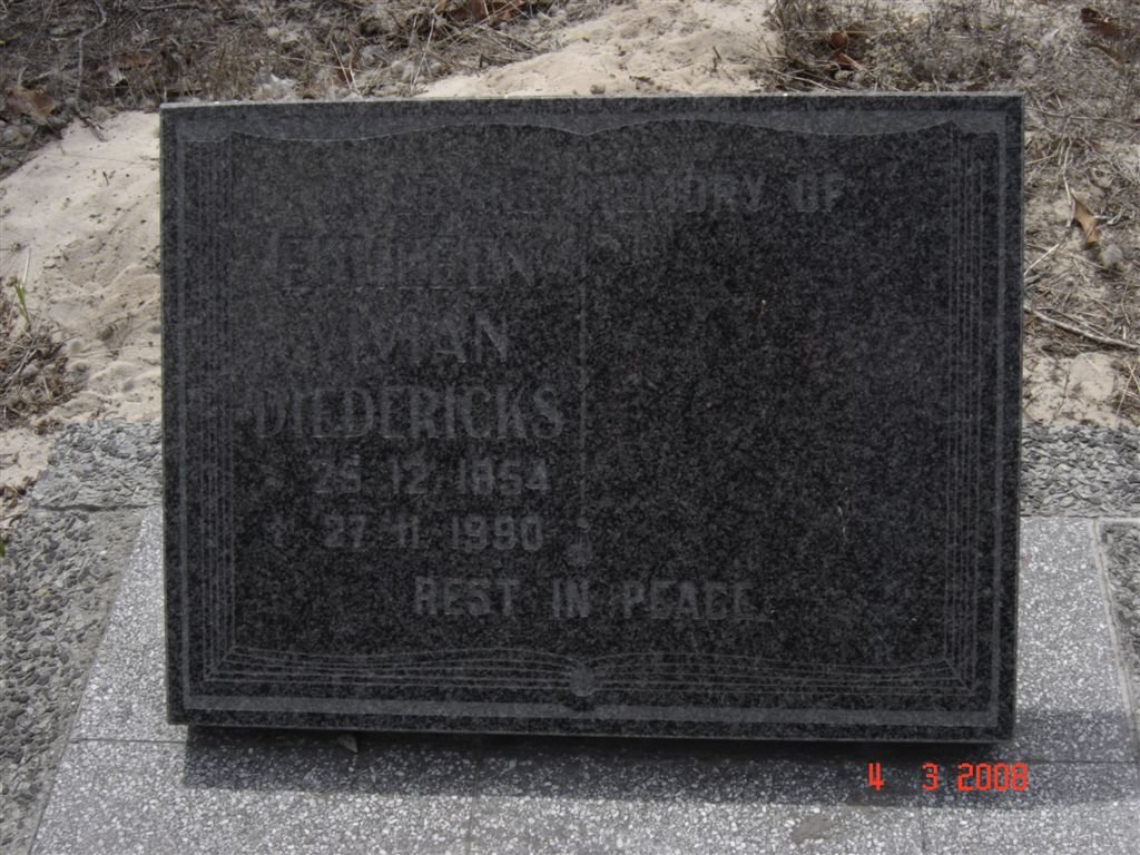 DIEDERICK Emileen Vivian 1854-1990