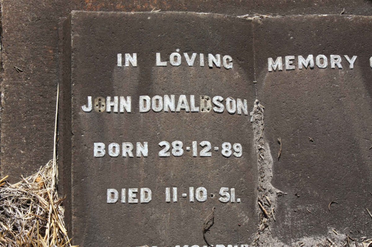 DONALDSON John 1889-1951