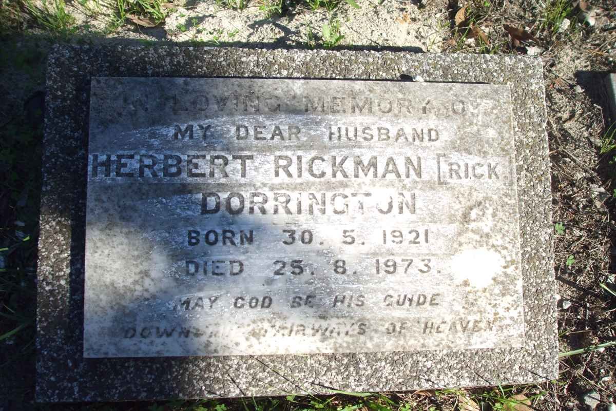 DORRINGTON Herbert Rickman 1921-1973