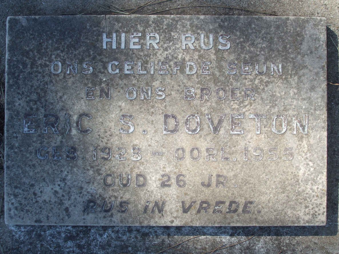 DOVETON Eric S. 1928-1955