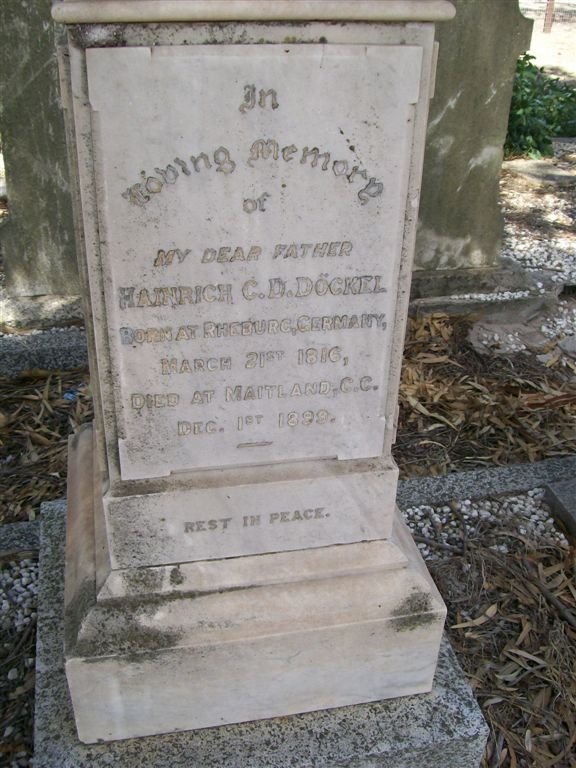 DOCKEL Hainrich C.D. 1816-1899