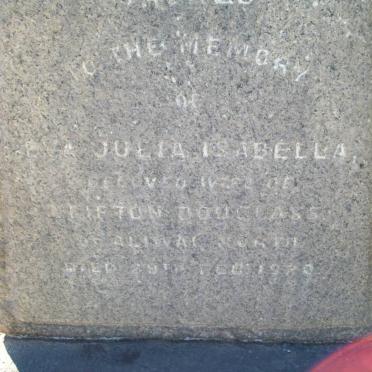 DOUGLASS Julia Isabella -19?