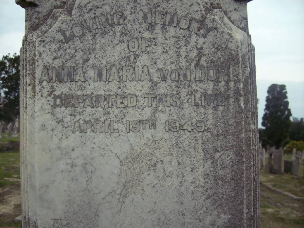 DORP Anna Maria, vom -1949