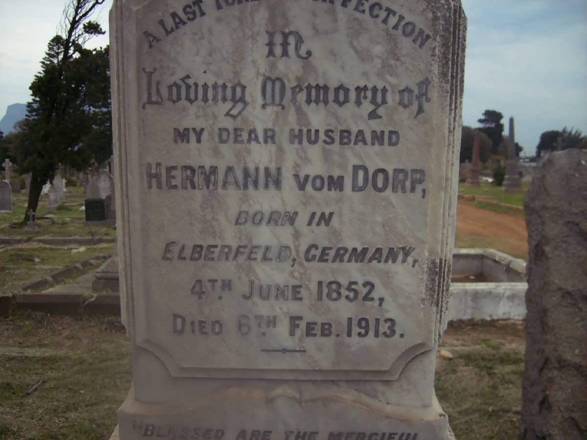 DORP Hermann, vom 1852-1913