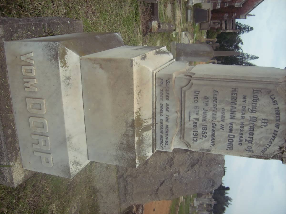 DORP Hermann, vom 1852-1913