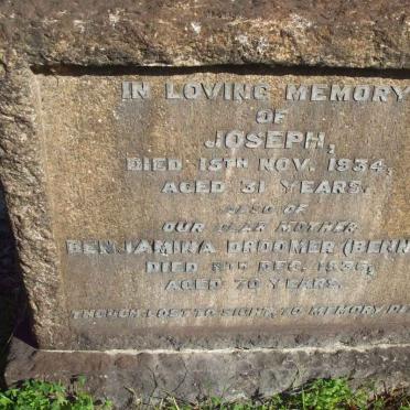 DROOMER Benjamina  -1936 :: DROOMER Joseph -1934