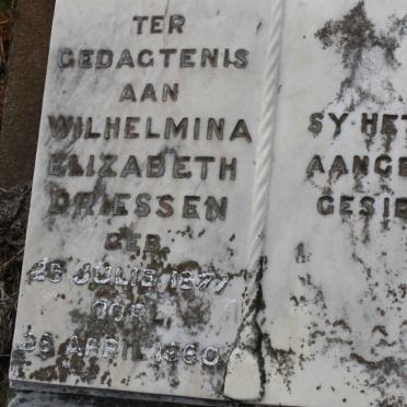 DRIESSEN Wilhelmina Elizabeth 1877-1960