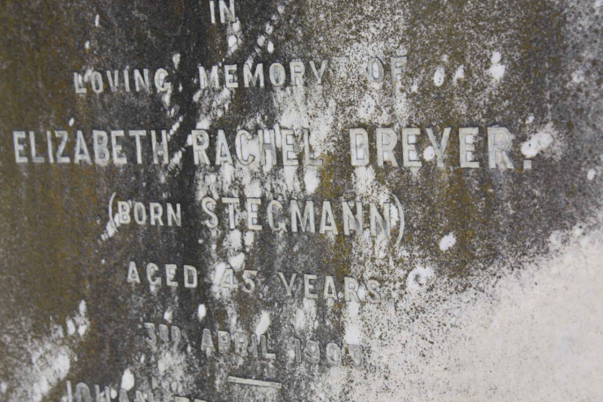DREYER Elizabeth Rachel nee STEGMANN -1903