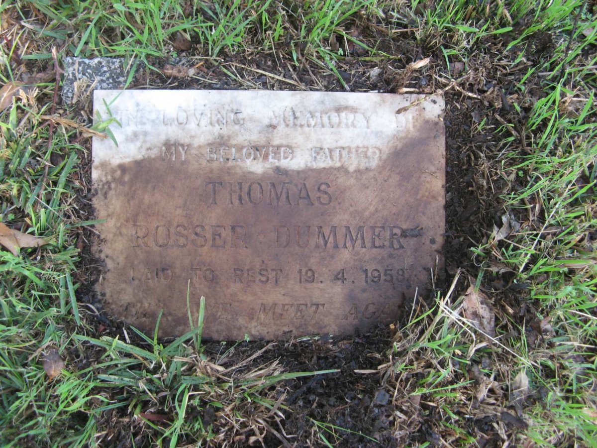 DUMMER Thomas, ROSSER -1958