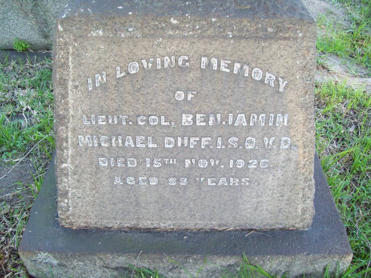 DUFF Benjamin Michael -1926