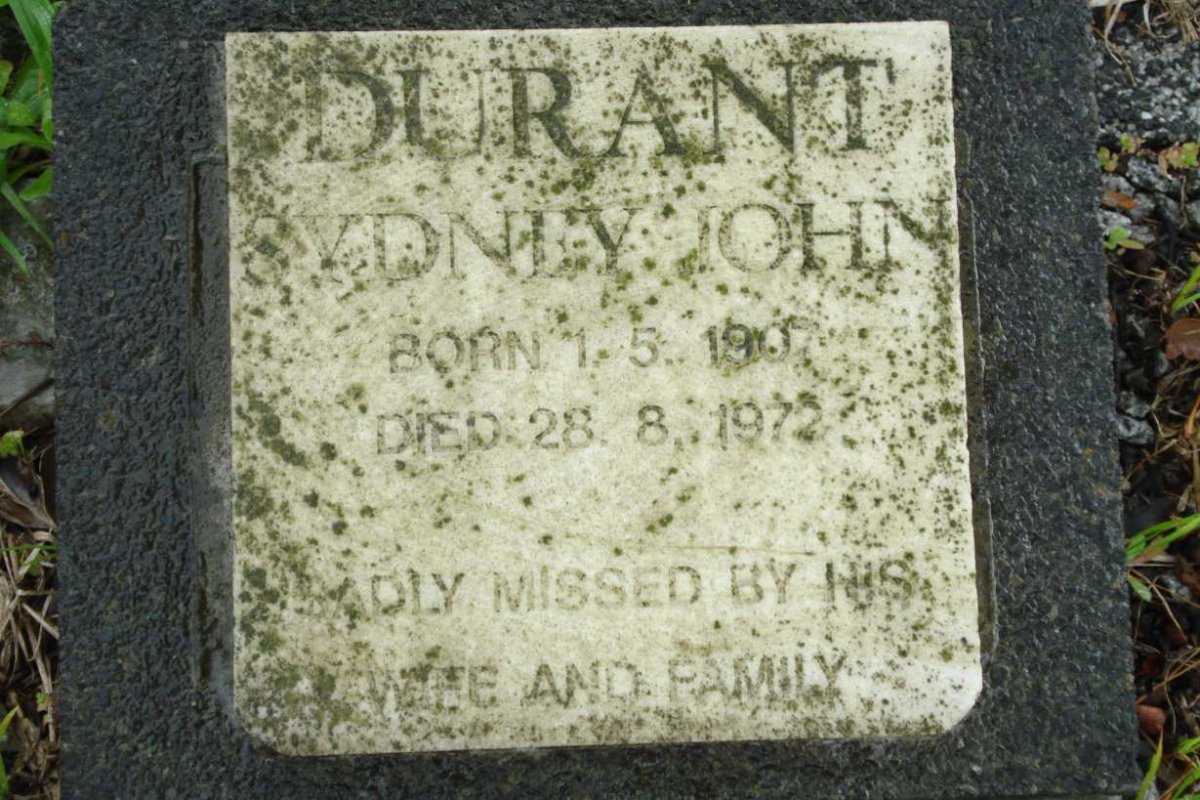 DURANT Sydney John 1907-1972