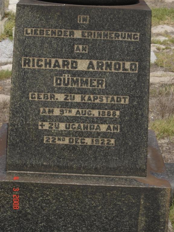DÜMMER Richard Arnold 1888-1922
