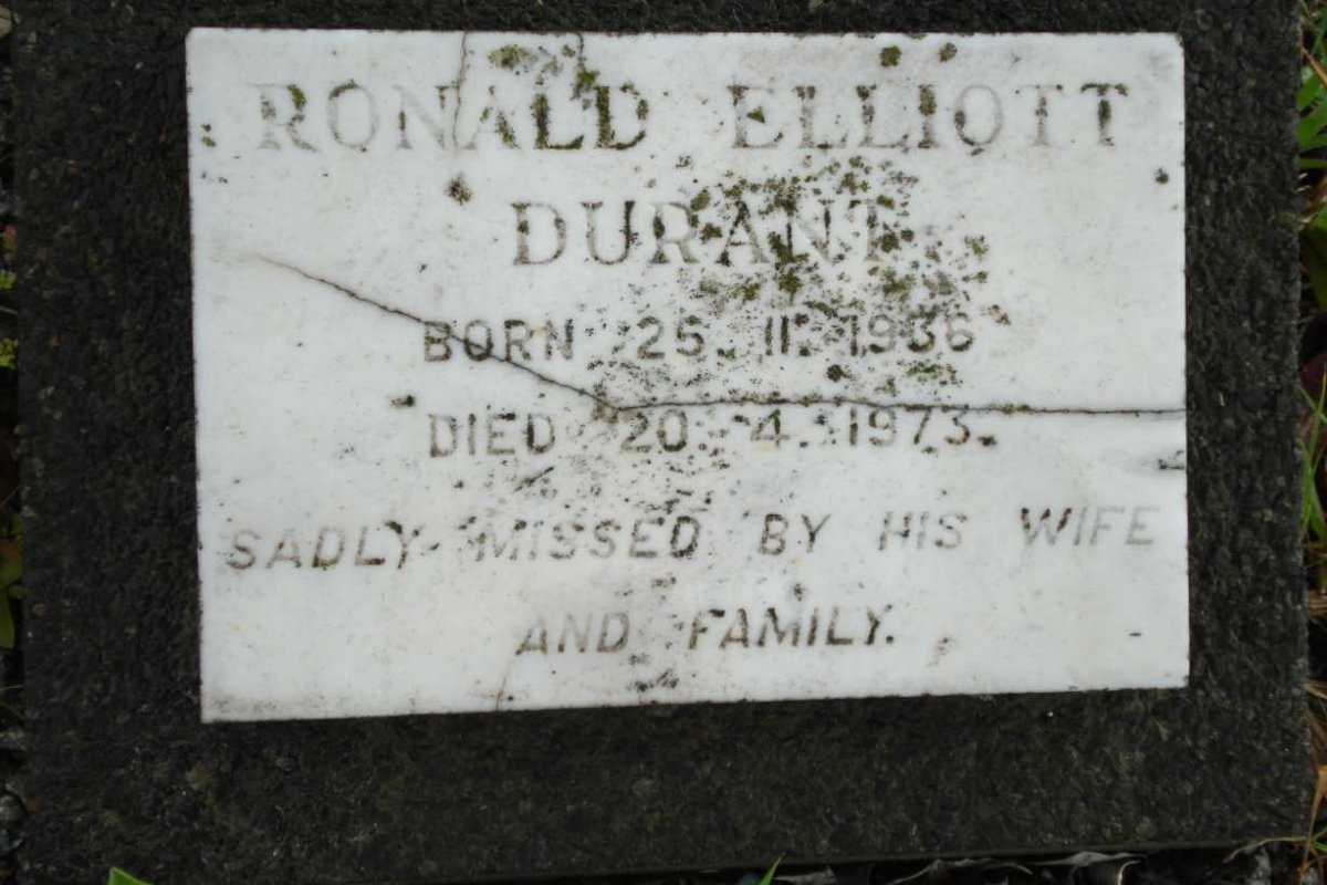 DURANT Ronald Elliott 1936-1973