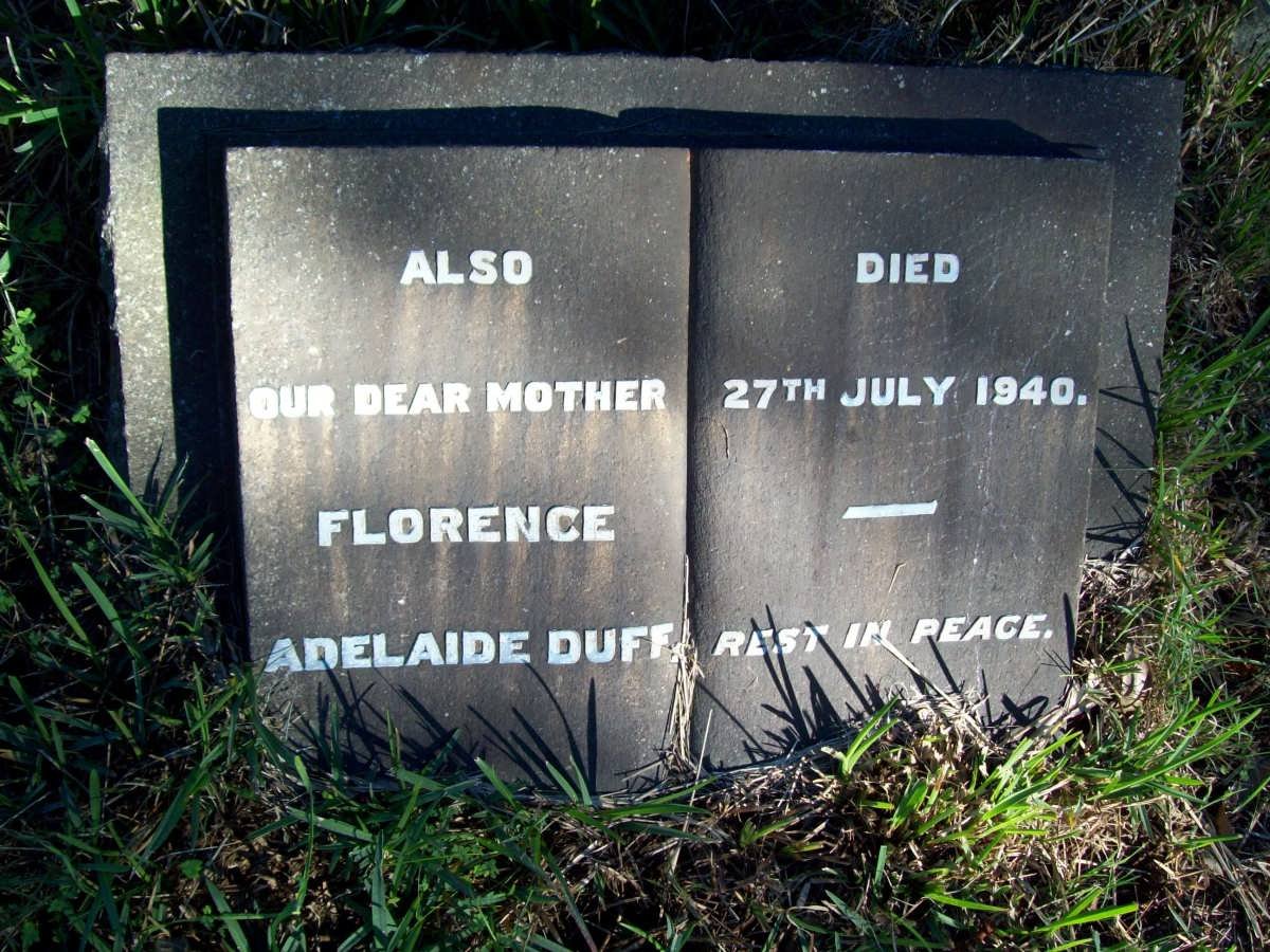 DUFF Florence Adelaide -1940