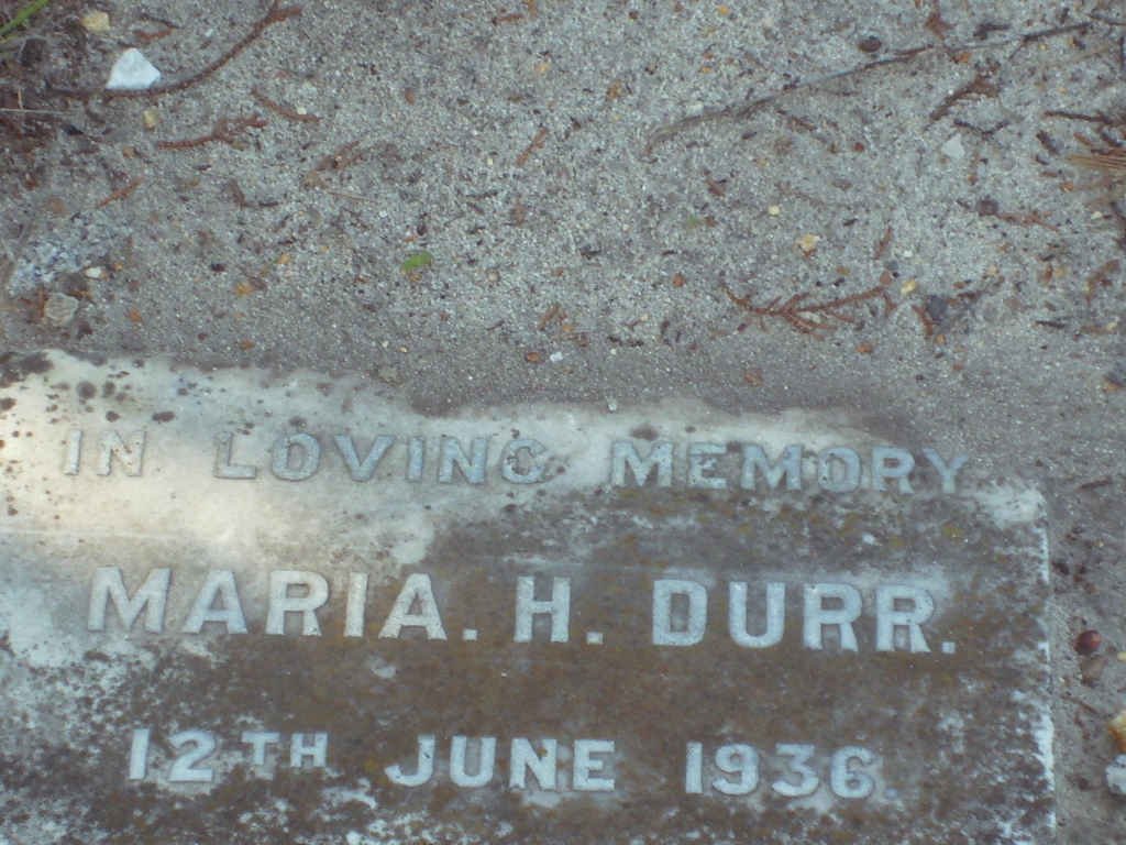 DURR Maria H.  -1936