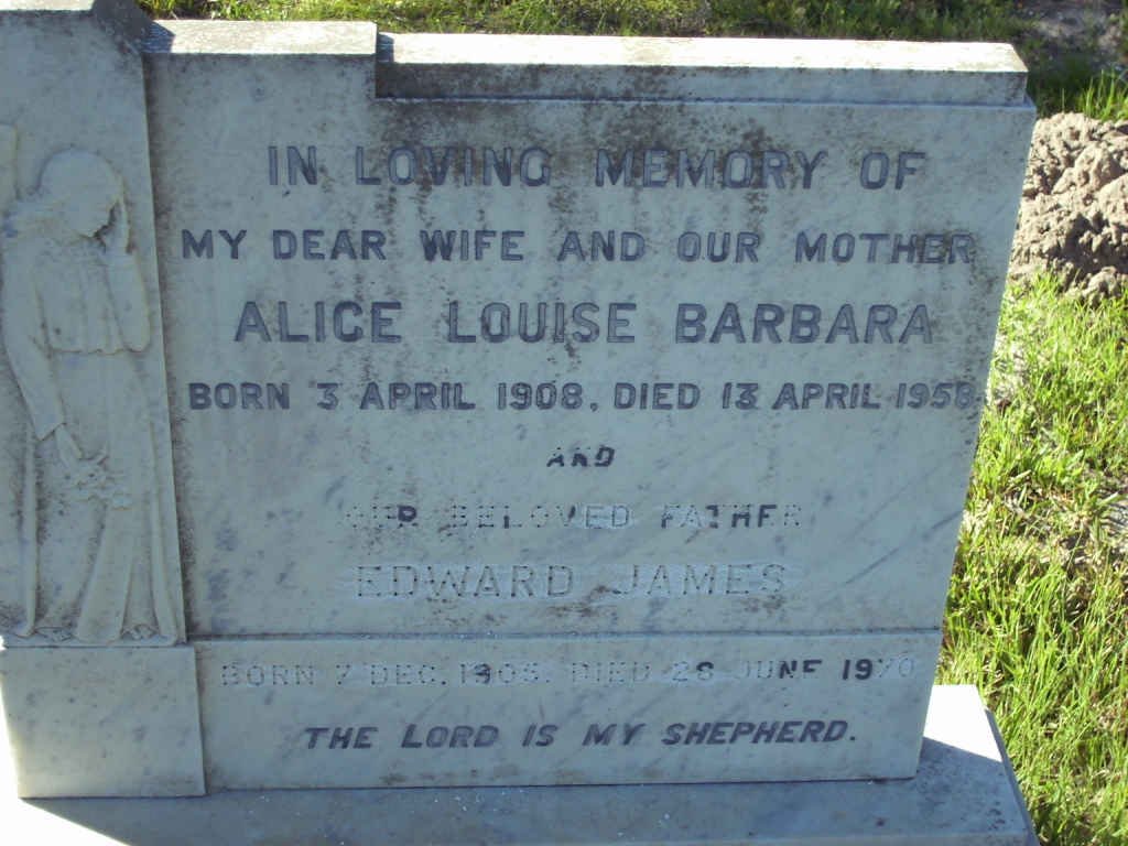 DUNSTAN Edward James  1905-1970 &amp; Alice Louise Barbara 1908-1958