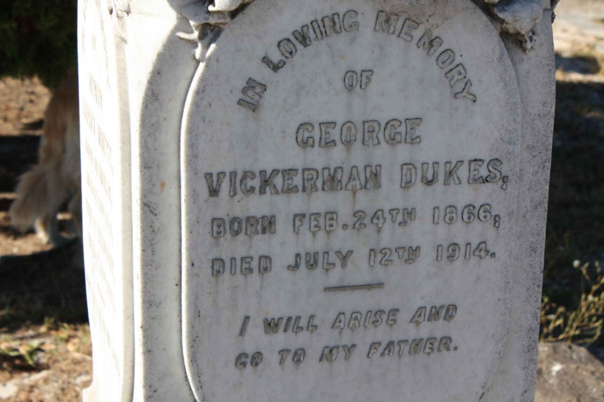 DUKES George Vickerman 1866-1914