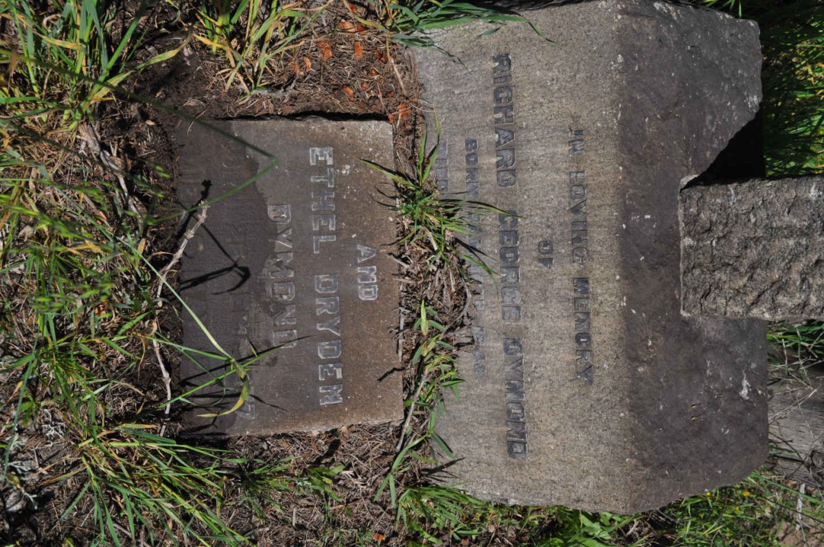 DYMOND Richard George 1948- ? &amp; Ethel Dryden 19?7-19??