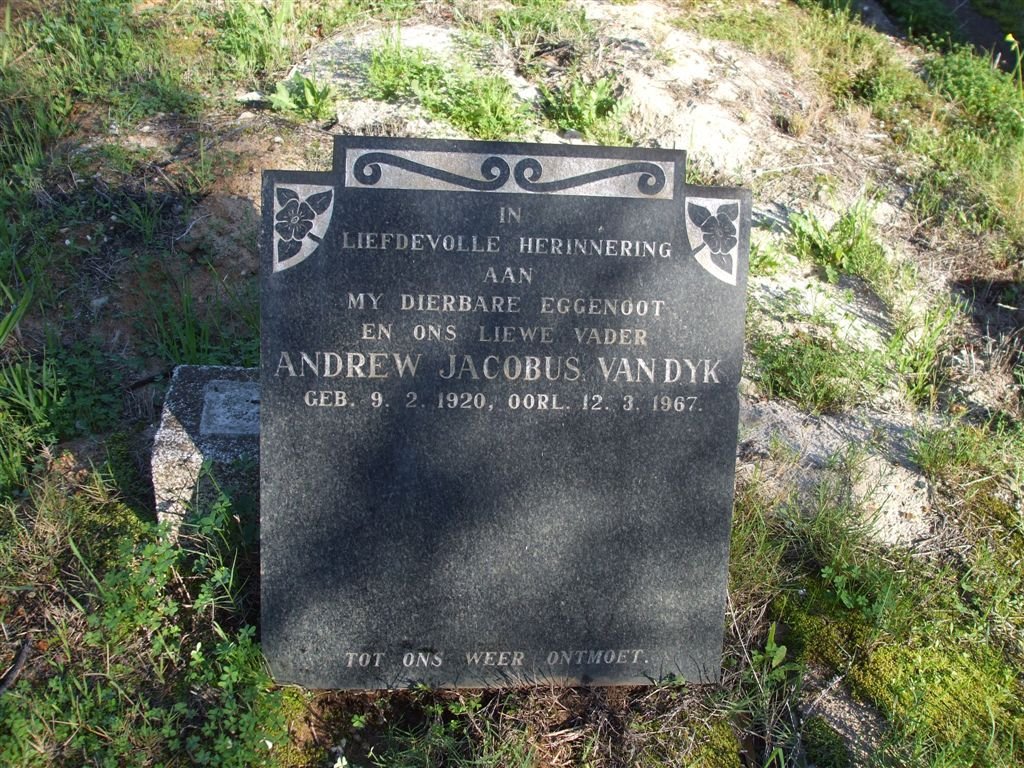 DYK Andrew Jacobus, van 1920-1967
