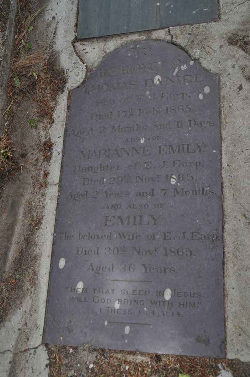 EARP Thomas Daniel -1865 :: EARP Marianne Emily -1865