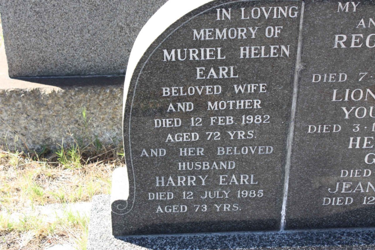 EARL Harry -1985 &amp; Muriel Helen -1982