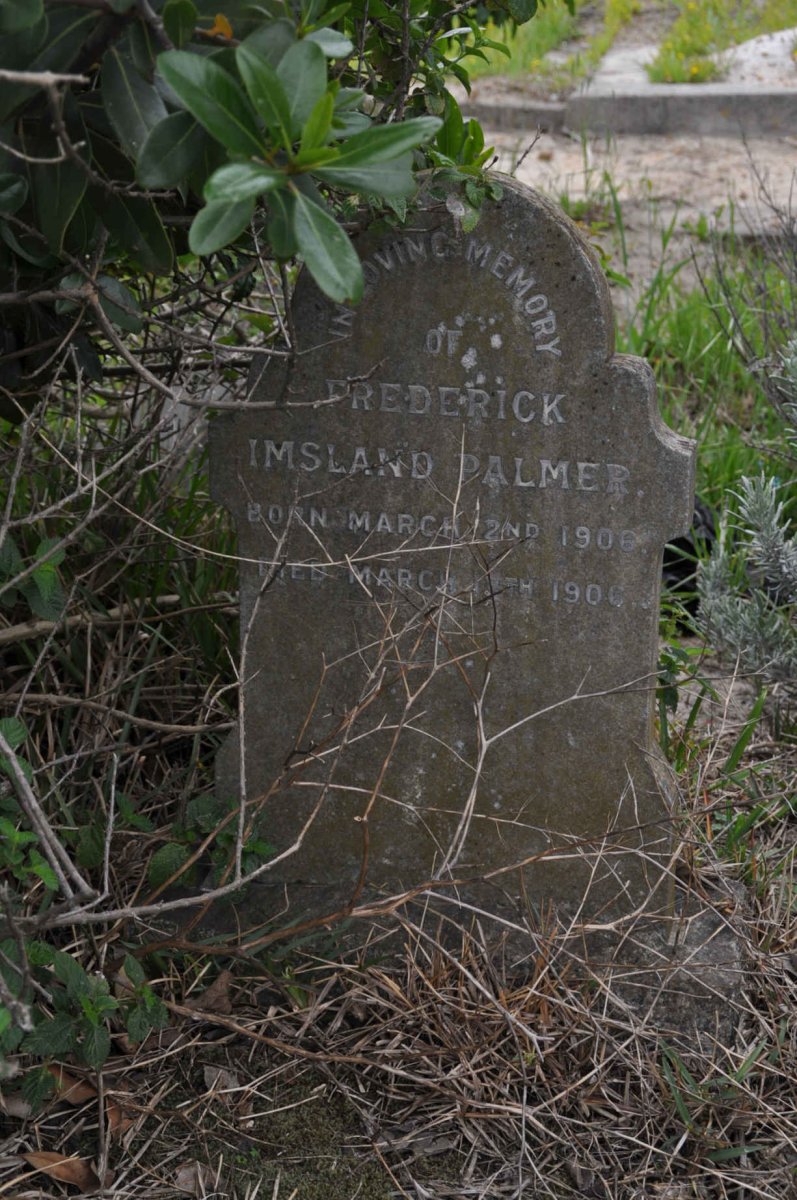 PALMER Frederick Imsland 1906-1906